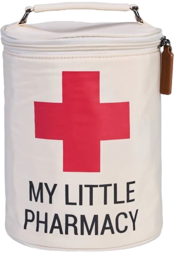 This picture is a pharmacy bag to be used at home. This picture accompanies an article by Maria Kousidis pharmacist that describes equipment that might be necessary to be bought from the pharmacy and be used at home during summer season (during holidays)